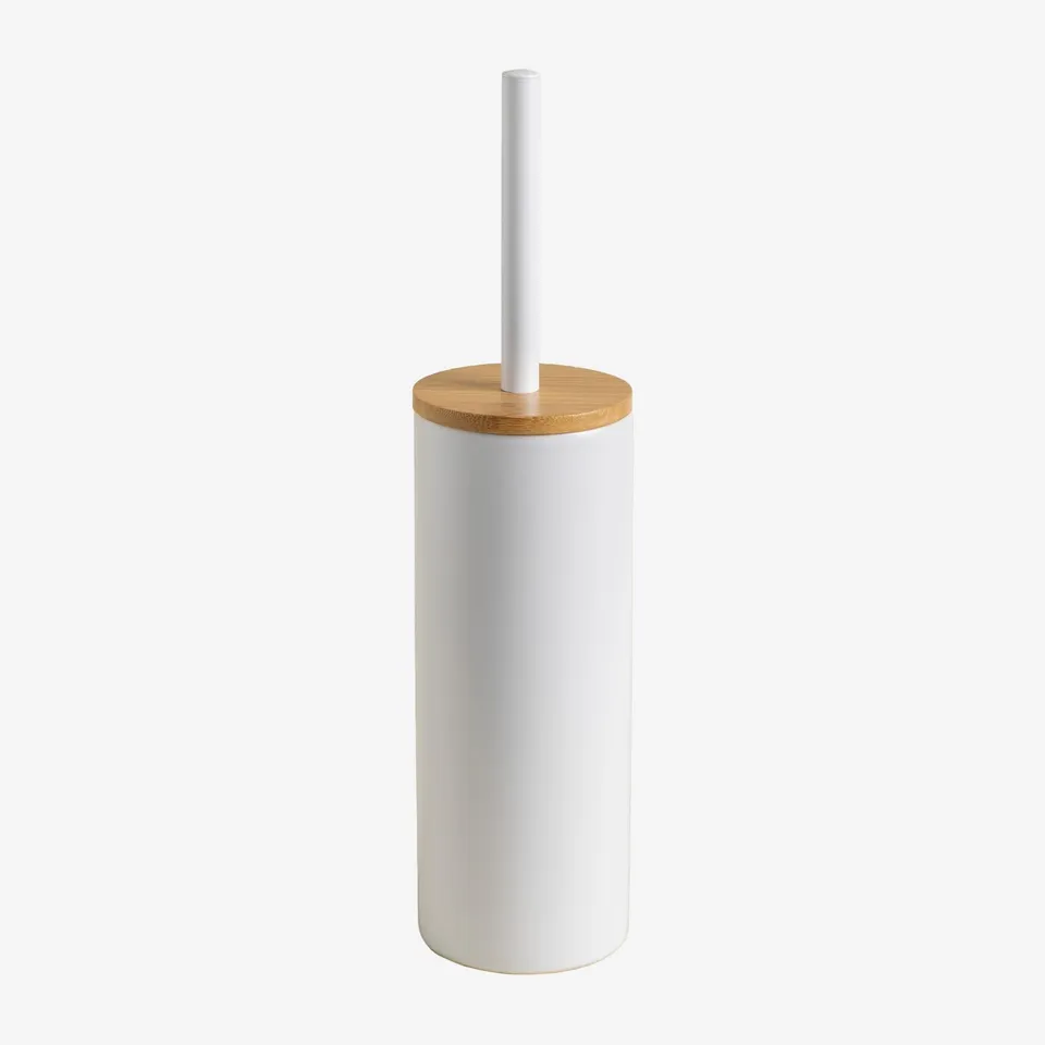 Sklum Elvan Scopino WC Ceramica e Bambù Bianco
