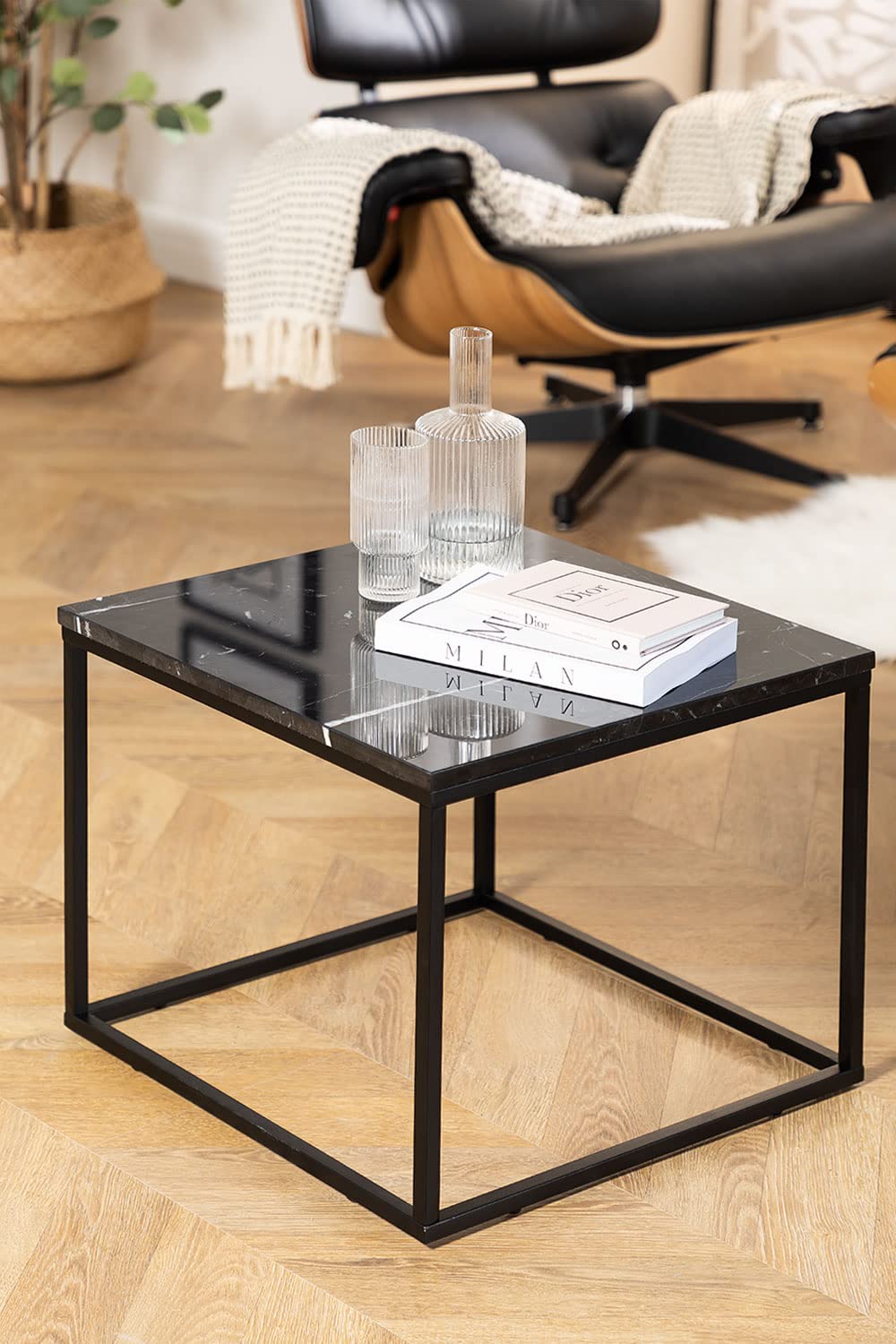 Sklum Kube Tavolino in Marmo 50 cm