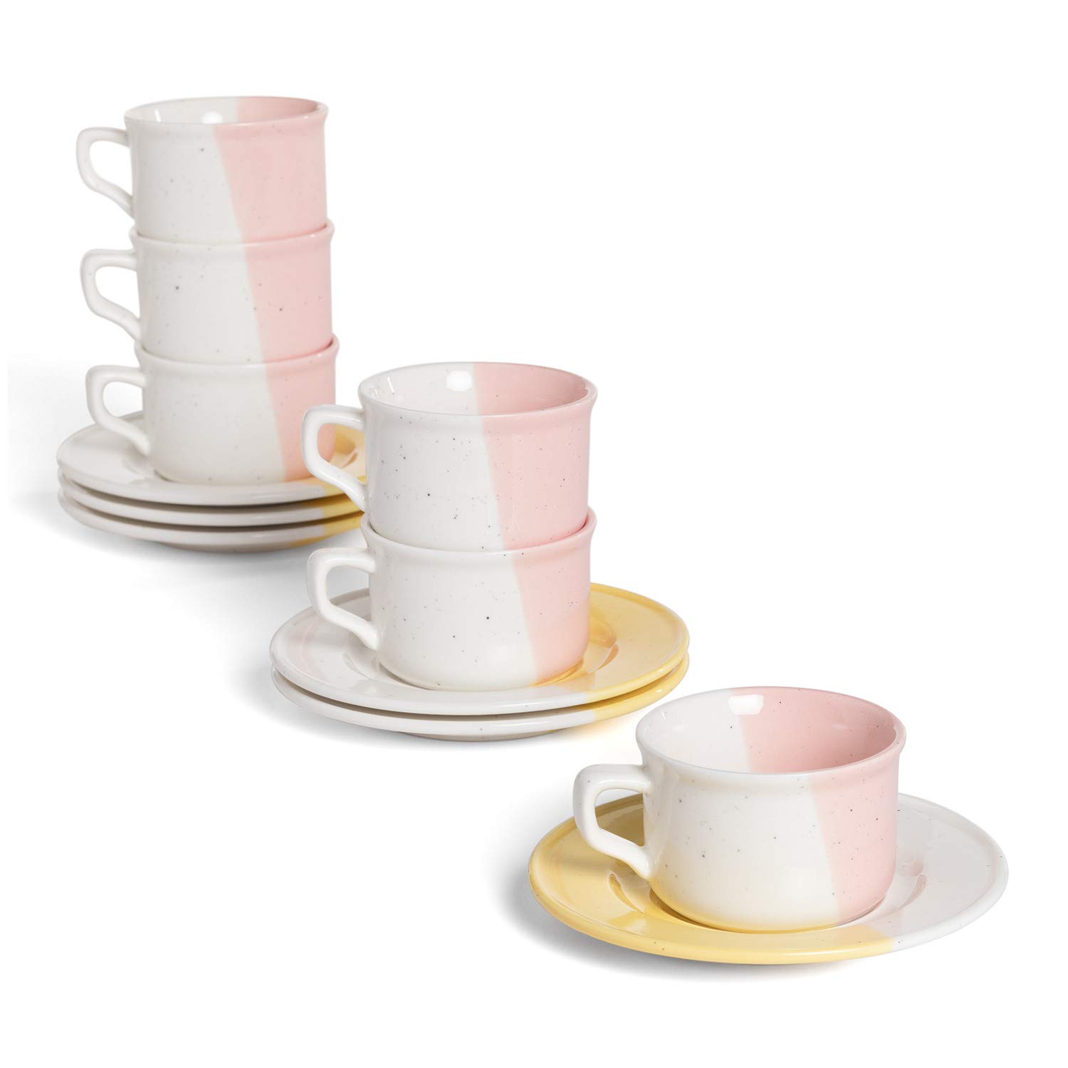 Sklum Tracya set da tè ceramica 10 pezzi colorato