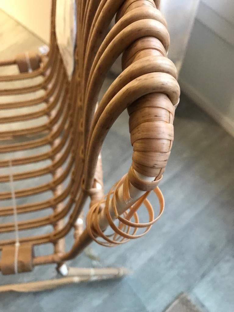 Sklum Aroa sedia da giardino rattan impilabile naturale