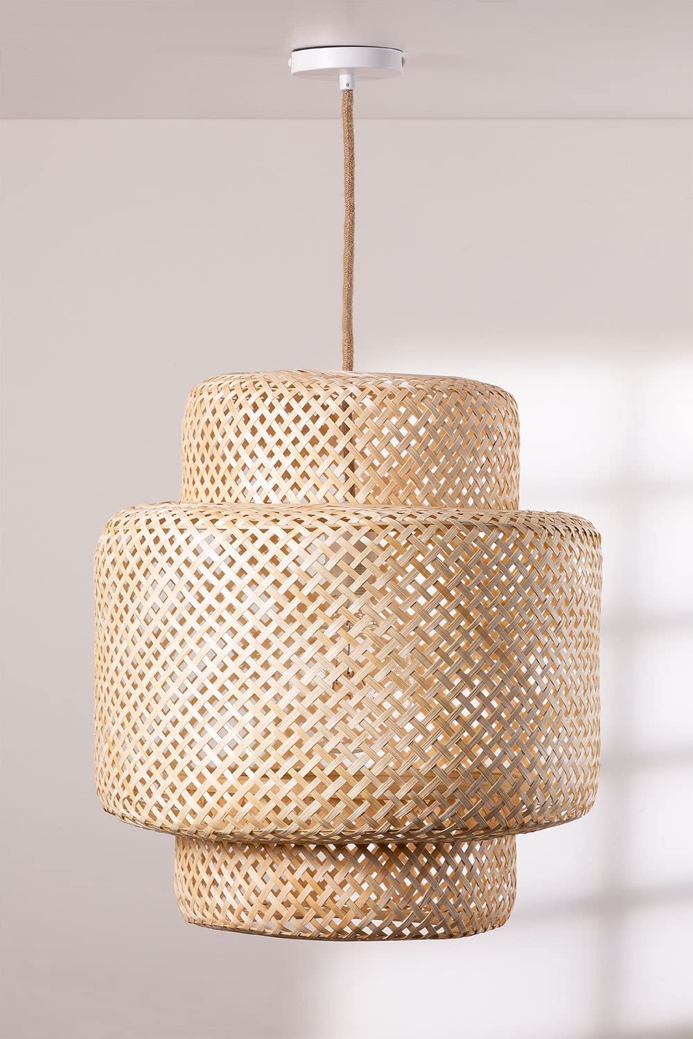 Sklum Lexie lampada a sospensione bambù naturale Ø45 cm