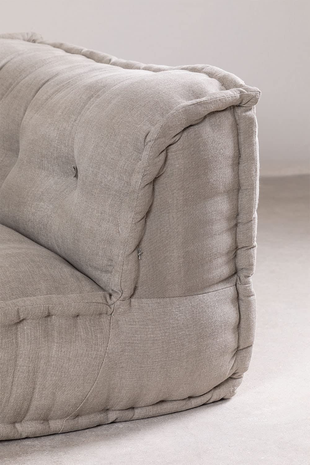 Sklum Dhel Divano Modulare in Cotone Grigio Chiaro