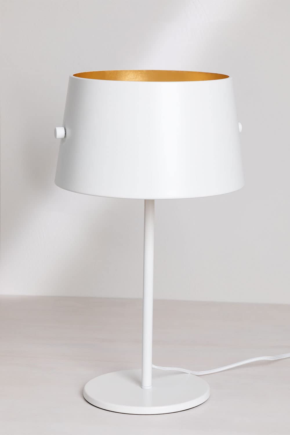 Sklum Duhl lampada da tavolo oro acciaio