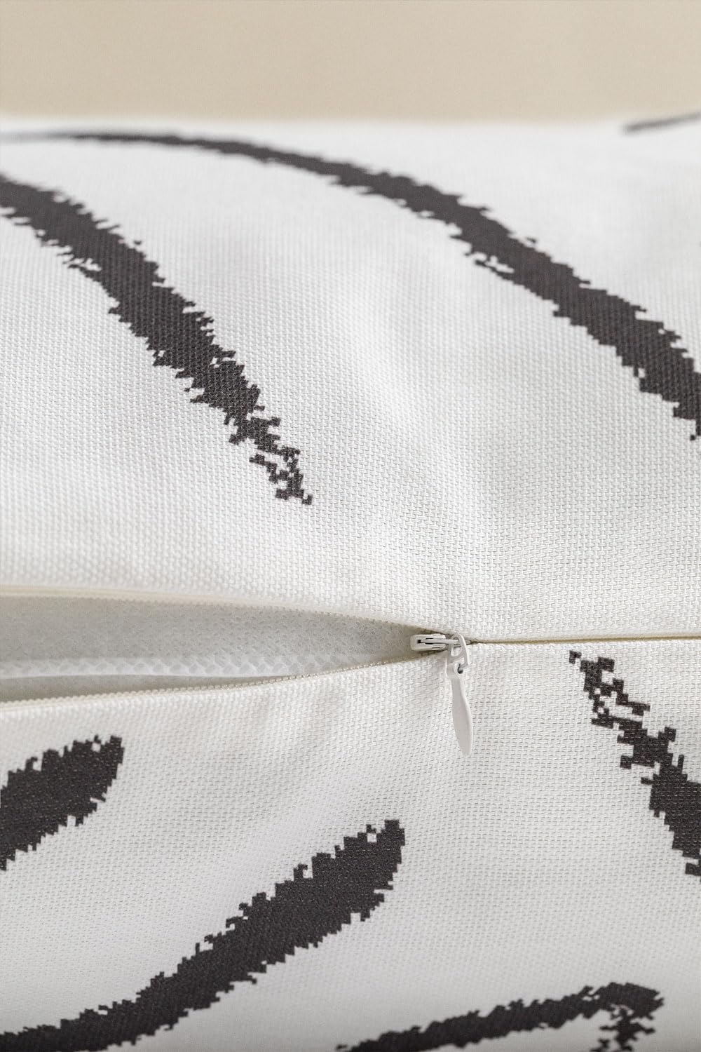 Sklum Tinga Style federa 60x60 cotone bianco zebra
