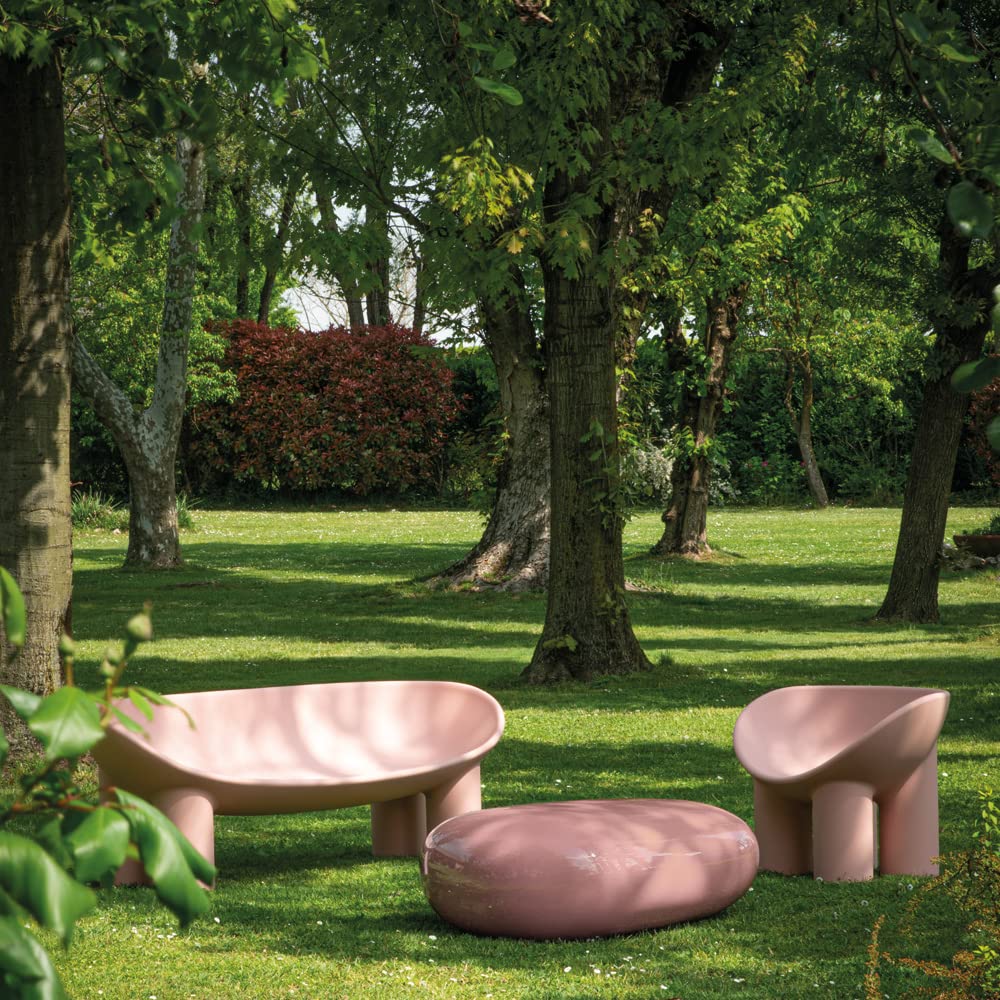 Driade Roly Poly poltrona rosa carne da esterno