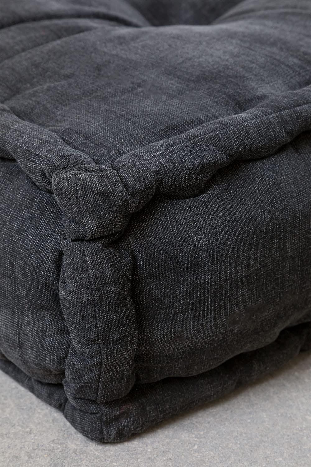 Sklum Dhel Cuscino Divano in Cotone Grigio Grafite