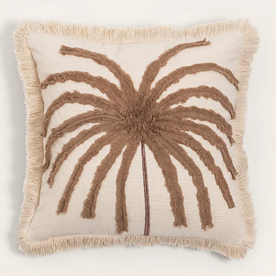 Sklum Korumba cuscino quadrato cotone 45x45 cm palma