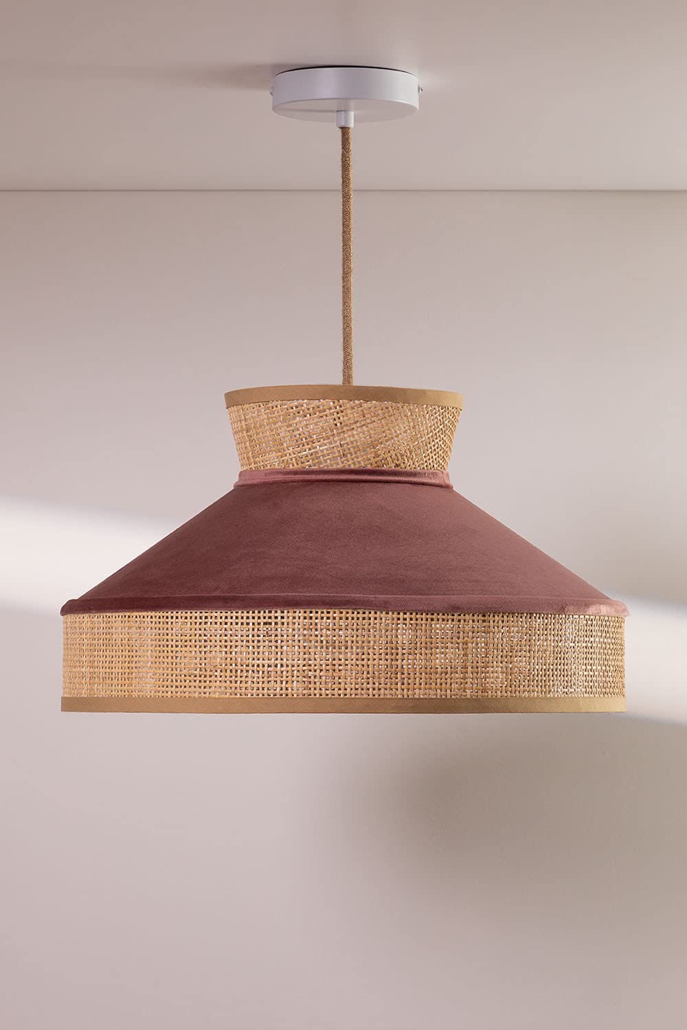 Sklum Xanti lampada soffitto velluto viola grape