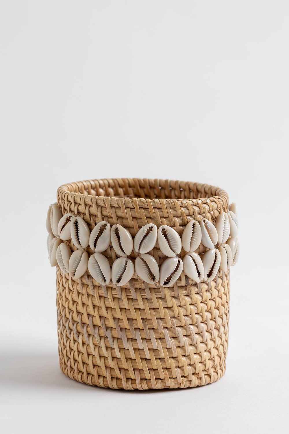 Sklum Ytilus set 2 cestini rattan naturale conchiglie
