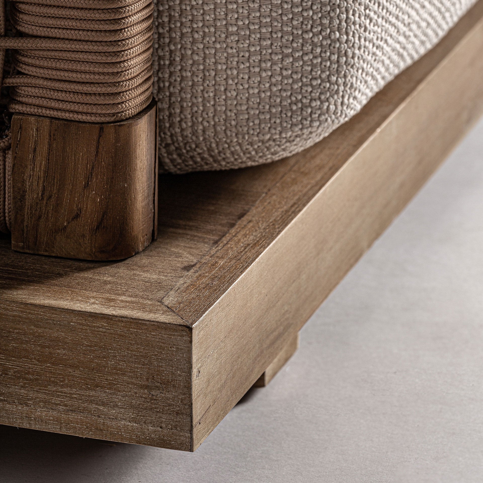 Bambua Trena divano da esterno teak crema