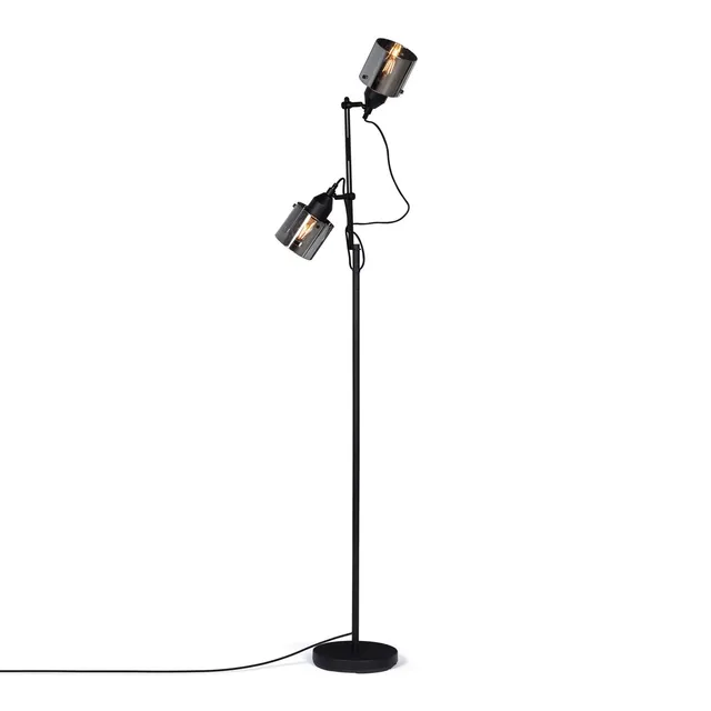 Sklum Krom lampada da terra nero E27 169 cm