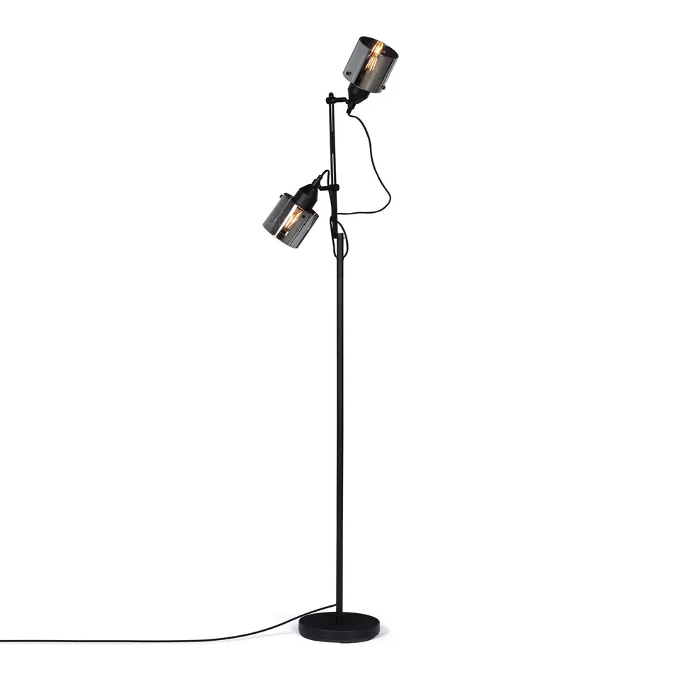 Sklum Krom lampada da terra nero E27 169 cm