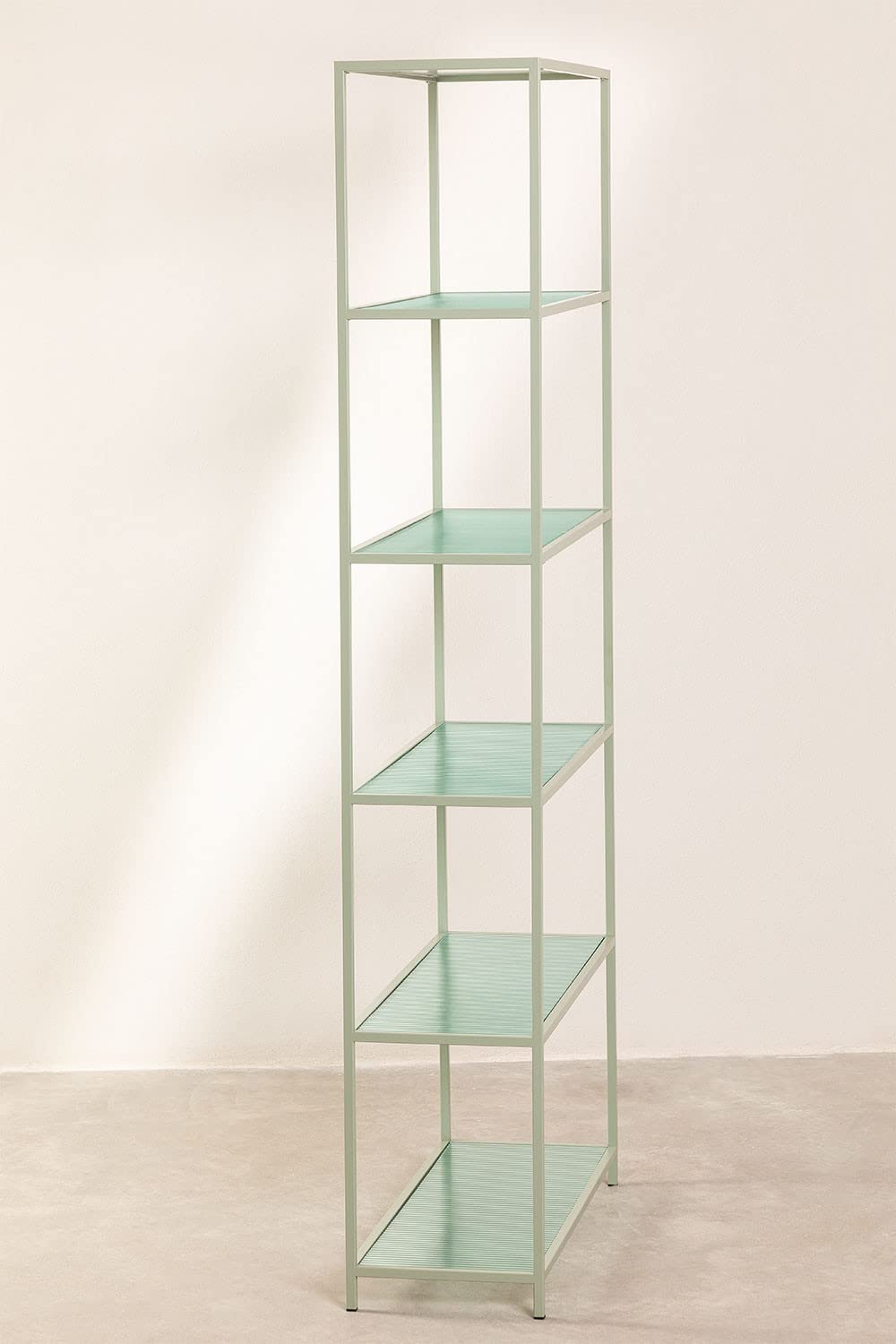 Sklum Celadon Scaffalatura Verticale Metallo e Vetro