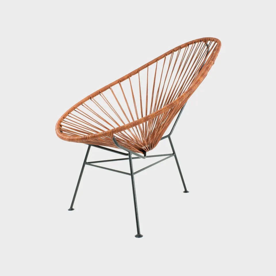 Acapulco Design Classic Chair poltrona pelle cognac