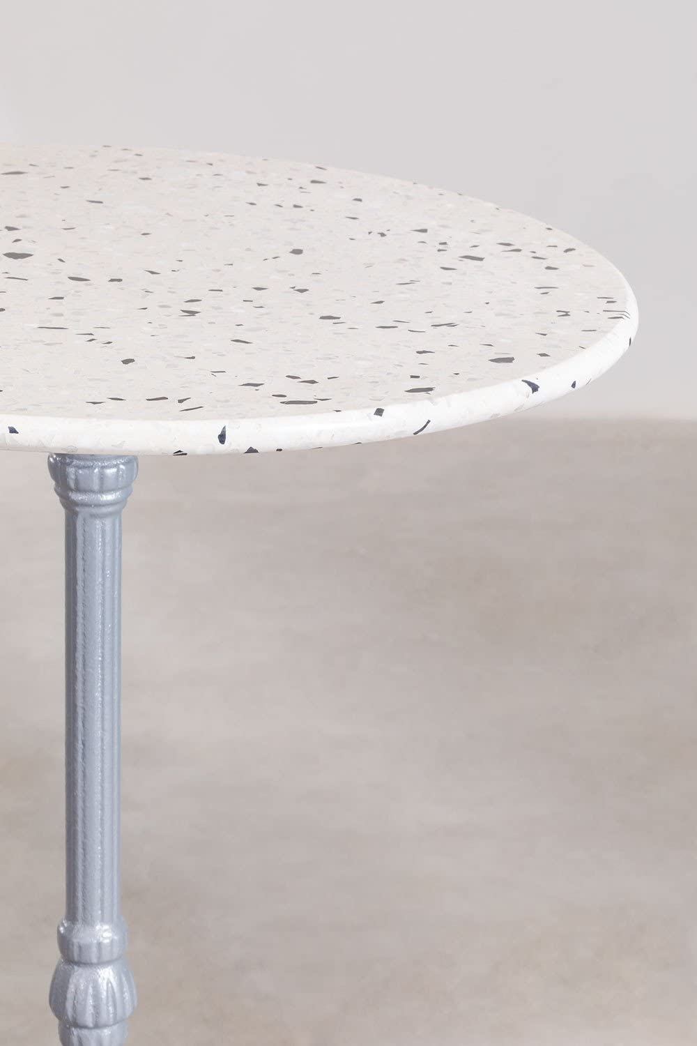 Sklum Volutto tavolo bar alto rotondo Ø60 grigio terrazzo