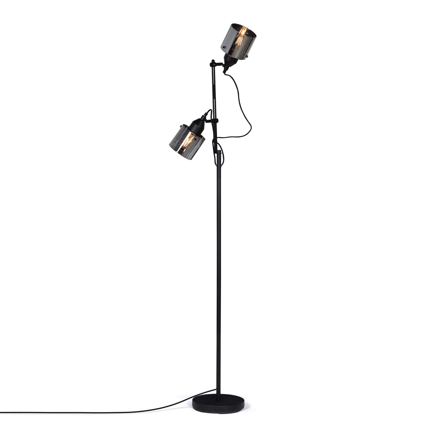 Sklum Krom lampada da terra nero E27 169 cm