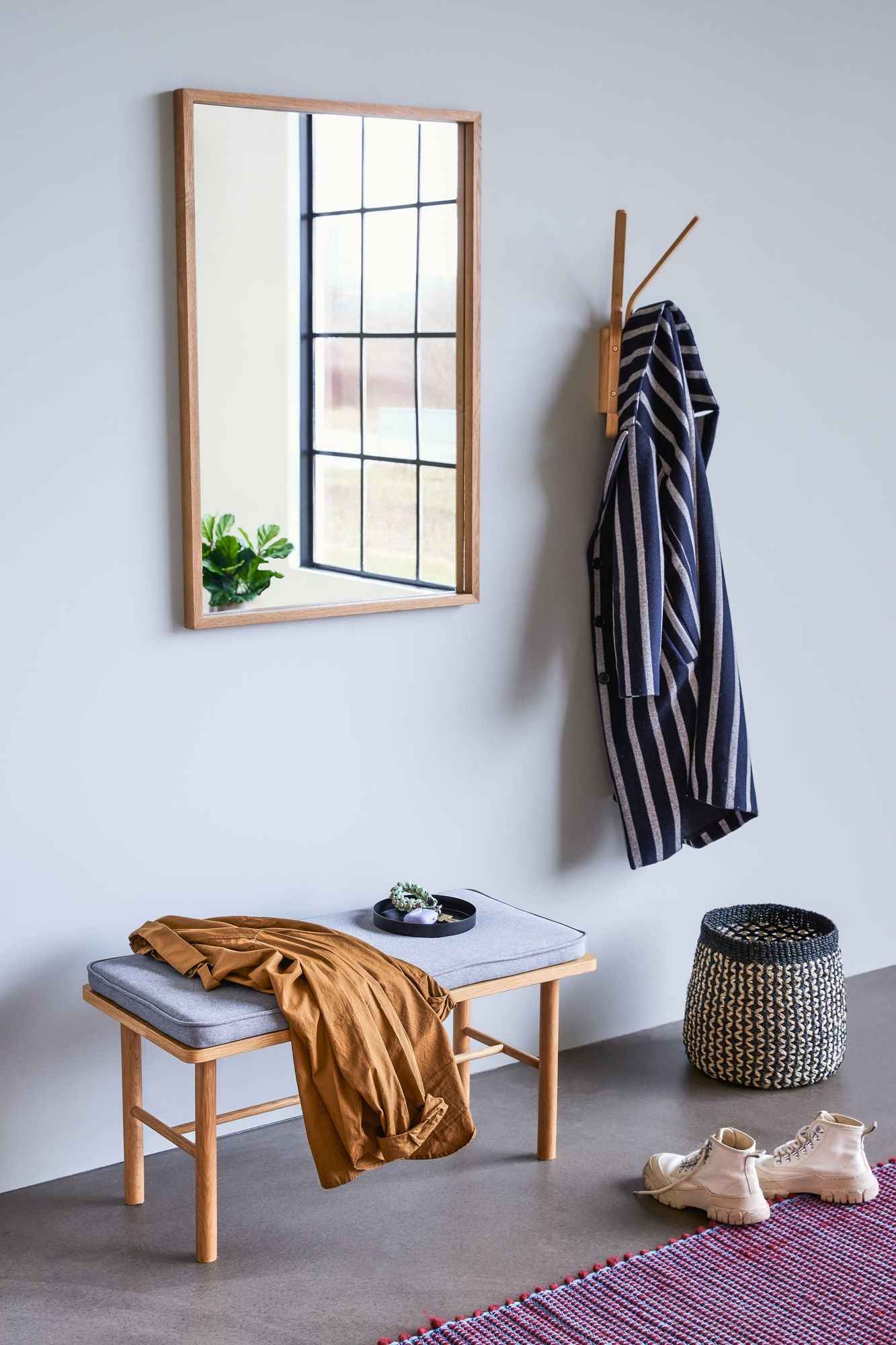 Bambua Sprout Cesti in Abaca Nero/Naturale Set 3 Pezzi