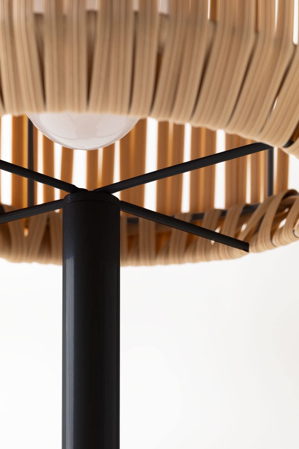 Sklum Grigor lampada solare da esterno nero rattan