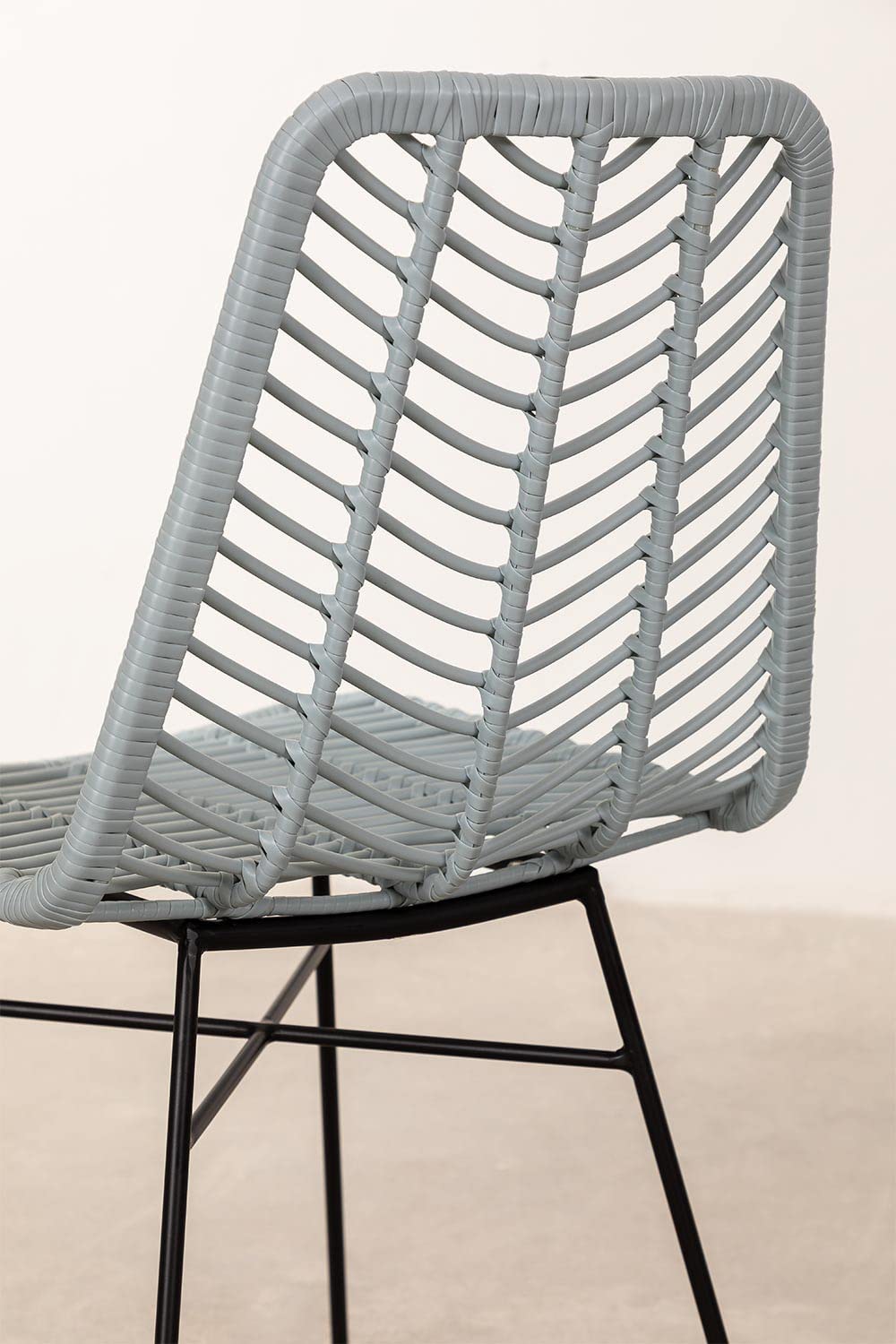 Sklum Gouda Colors sedia rattan blu nebbia 98 cm