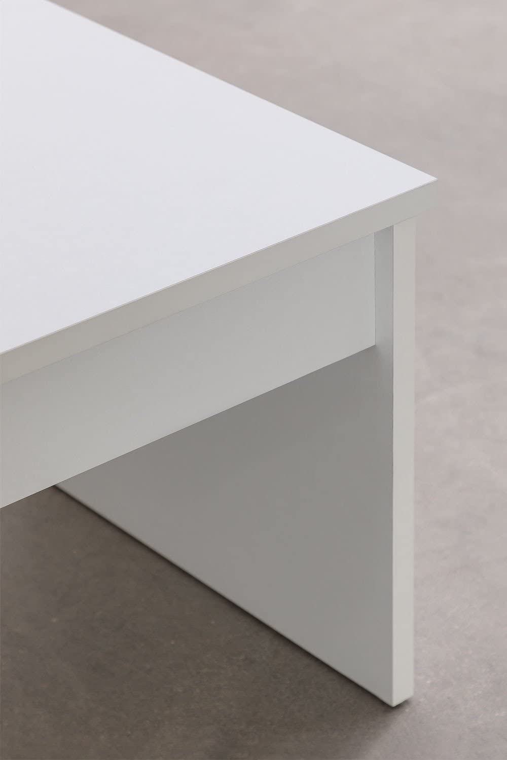 Sklum Naudaf Design tavolino elevabile bianco 100 cm