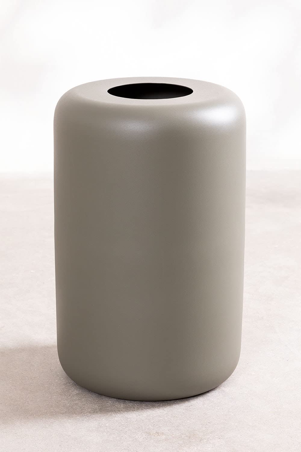 Sklum Dehli vaso in metallo verde kaki geometrico 45 cm