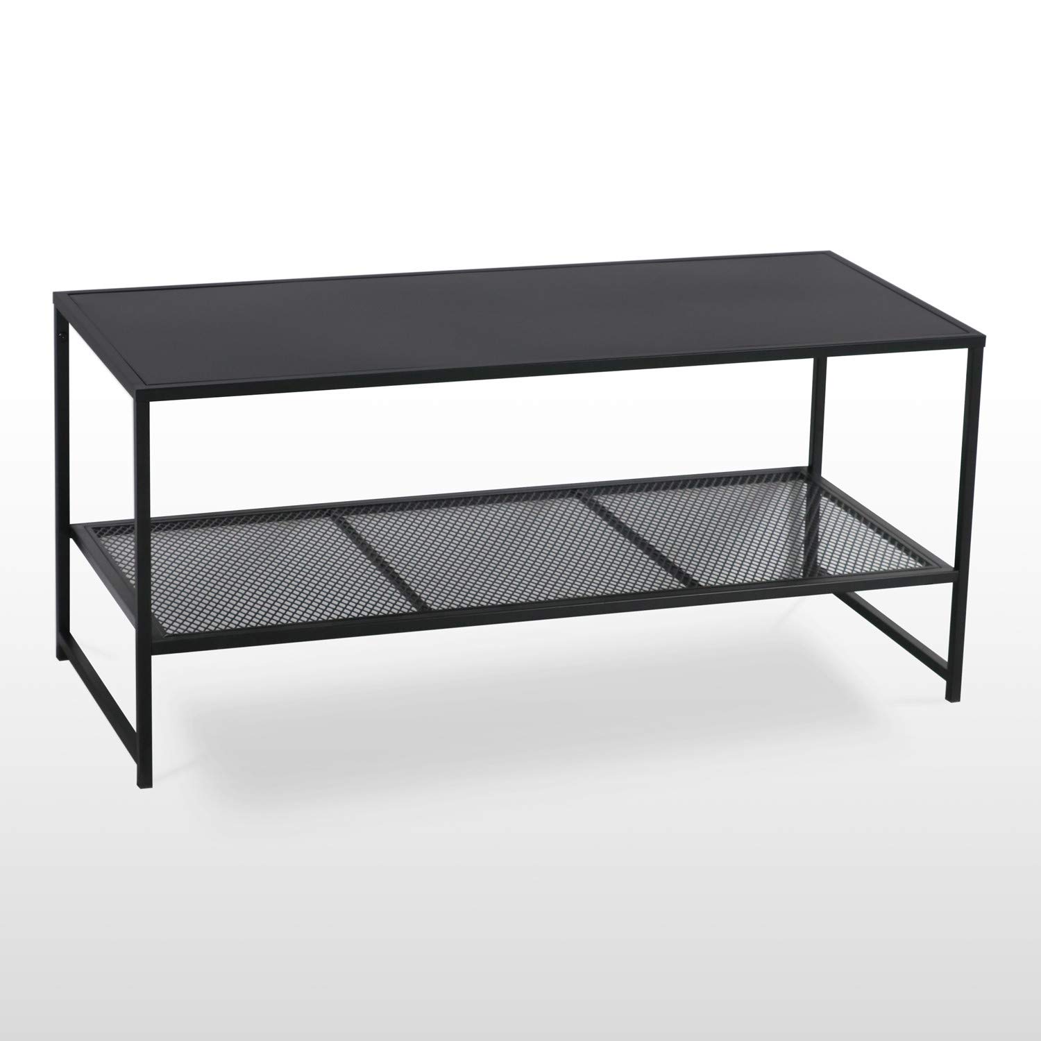 Sklum Thura tavolino rettangolare nero in acciaio 102 cm