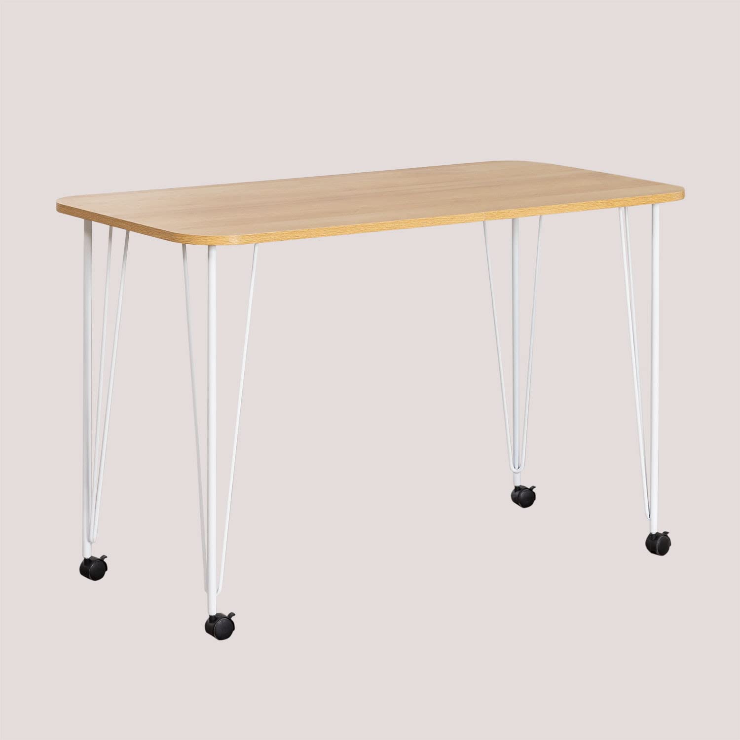 Sklum Nape Style scrivania bianca con ruote 120 cm