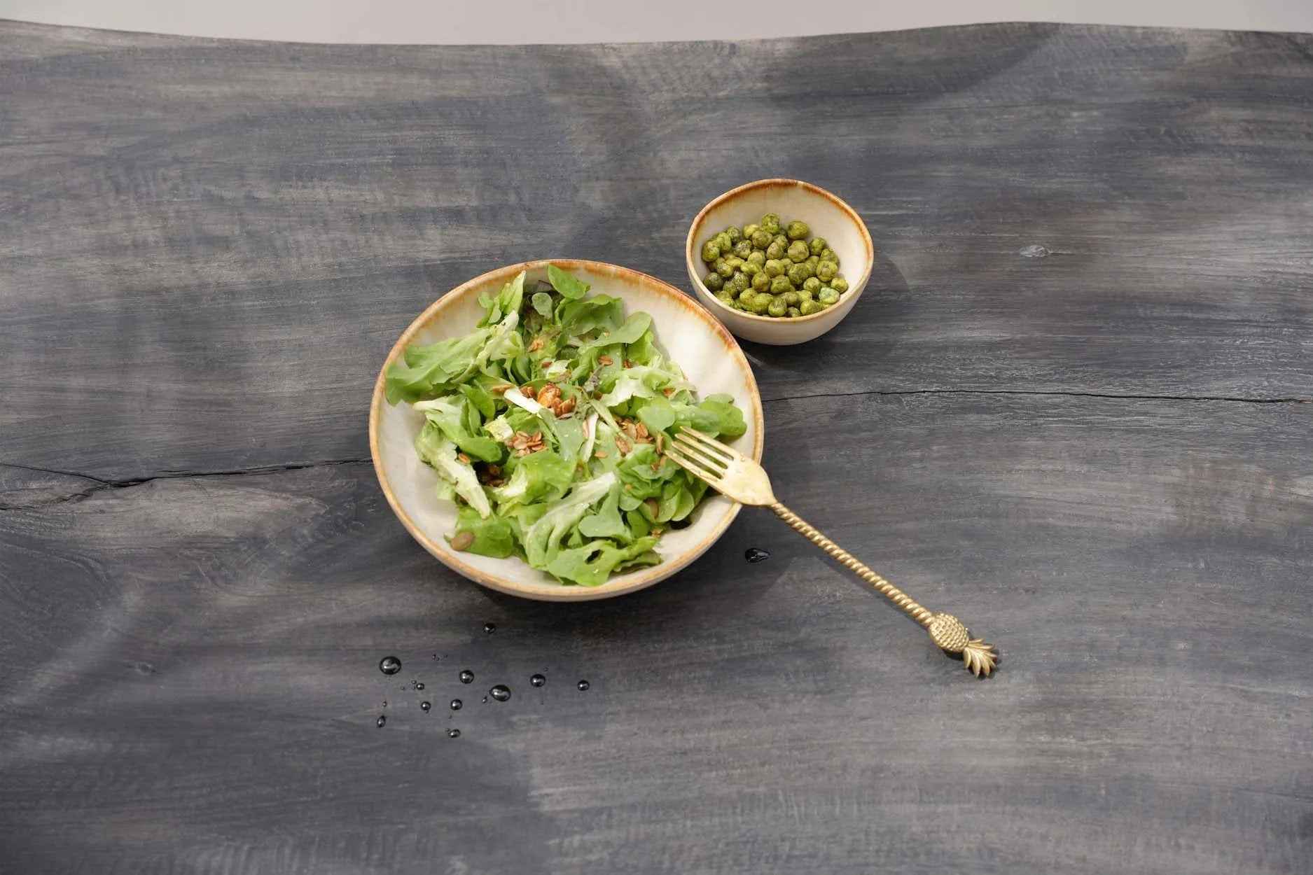 Bambua Cascais Bowl S ciotola ceramica bianca oro