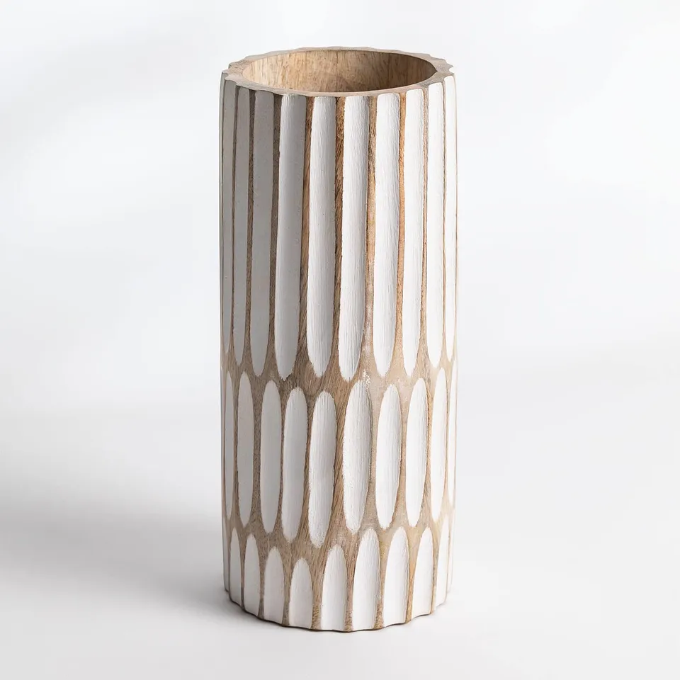 Sklum Dordon 30 cm vaso in legno di mango alto