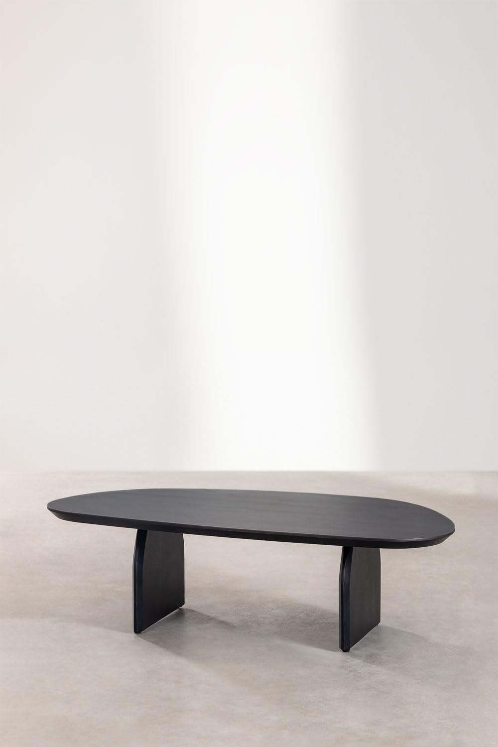 Sklum Bedum Tavolino Legno Acacia Nero 135 cm