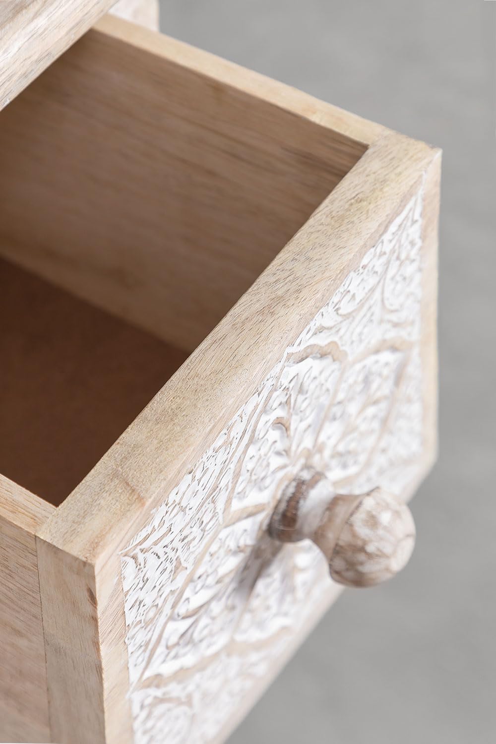 Sklum Bunbur cassettiera in legno mango 9 cassetti
