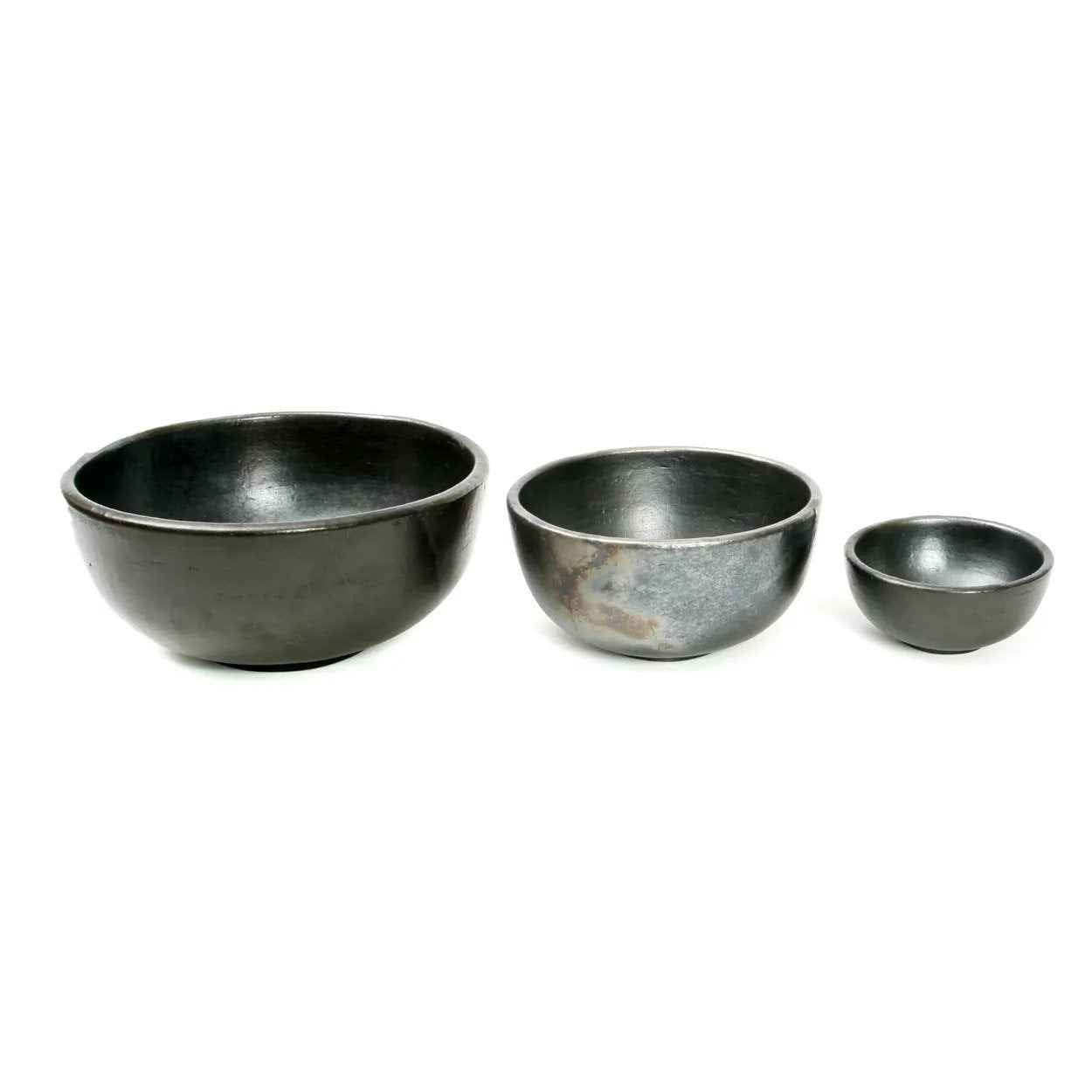Bambua Burned Bowl ciotola nera M terracotta
