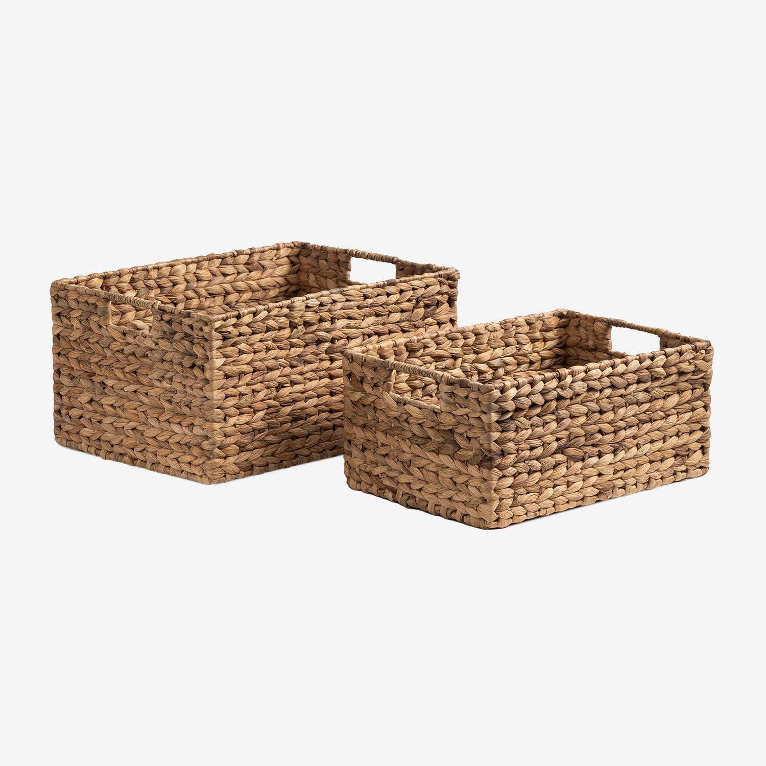 Sklum Borba set 2 cesti portaoggetti naturale in giacinto