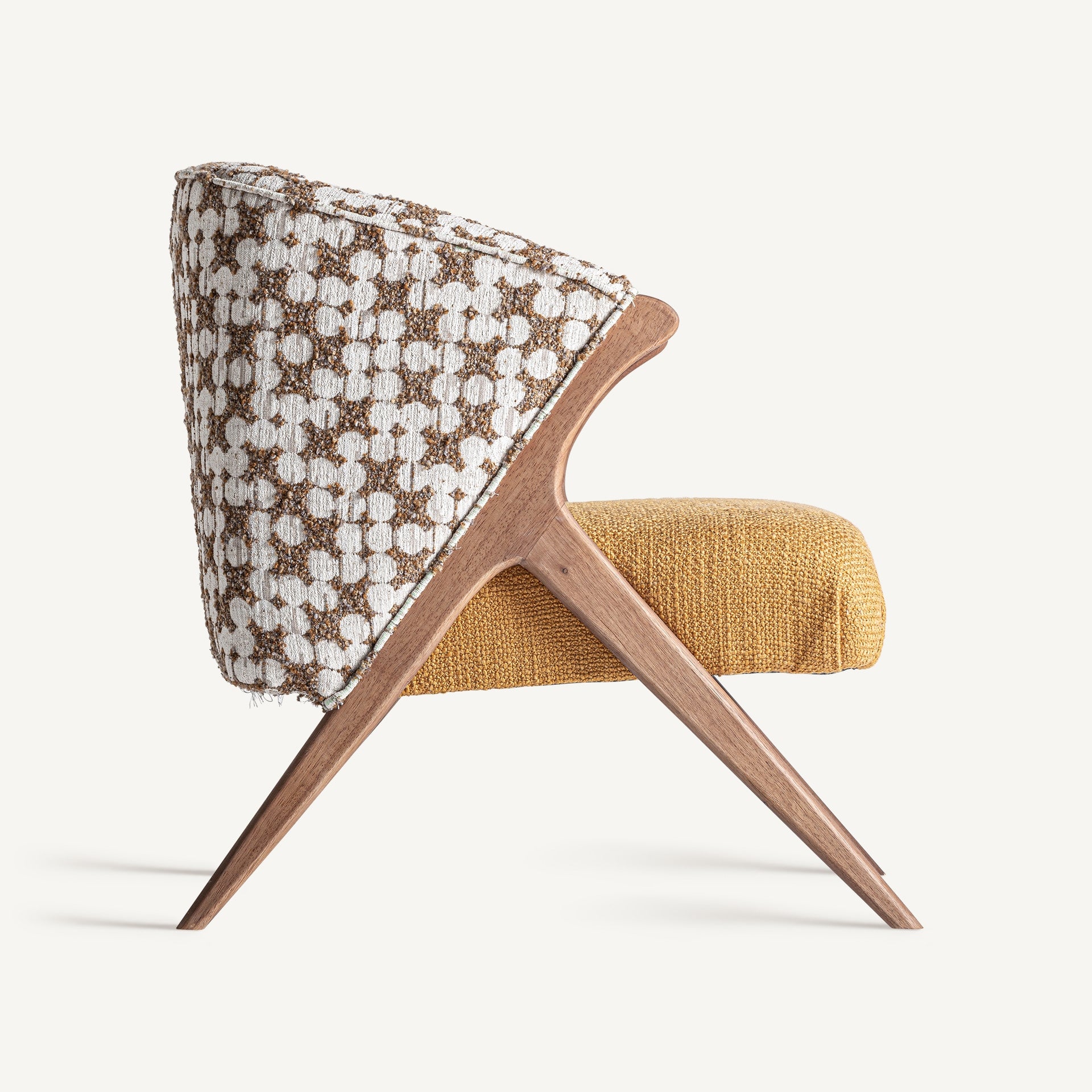 Bambua Kalesha poltrona lounge ocra legno pino