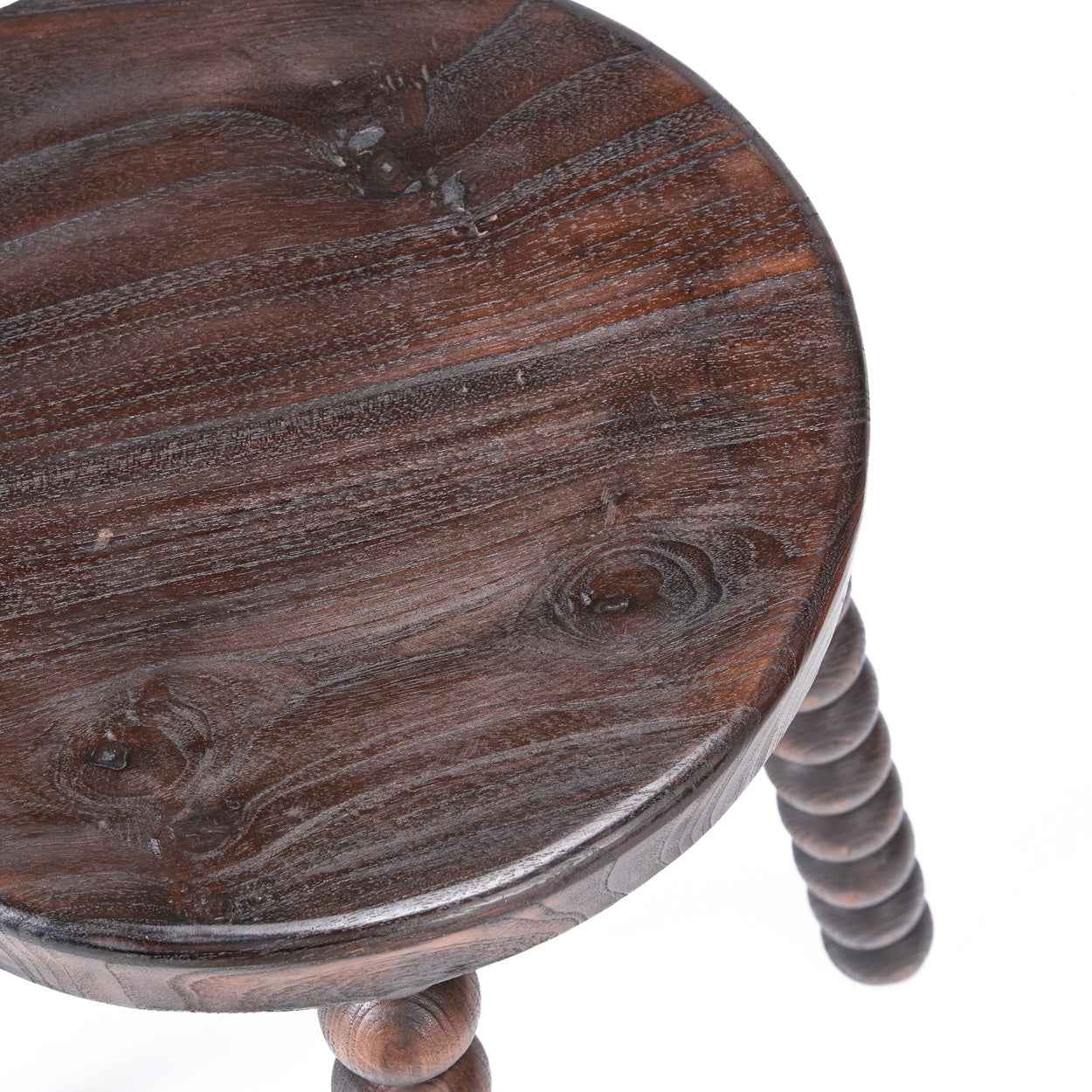 Bambua Dango sgabello noce scuro mango