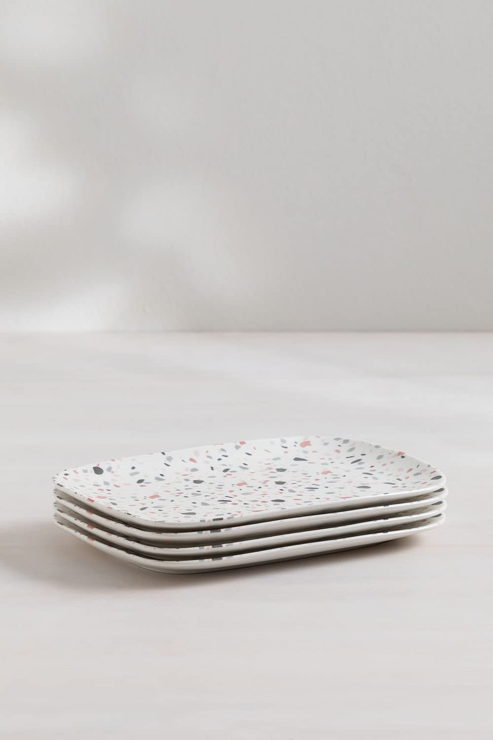 Sklum Ecöh vassoi porcellana terrazzo bianco set 4 pezzi