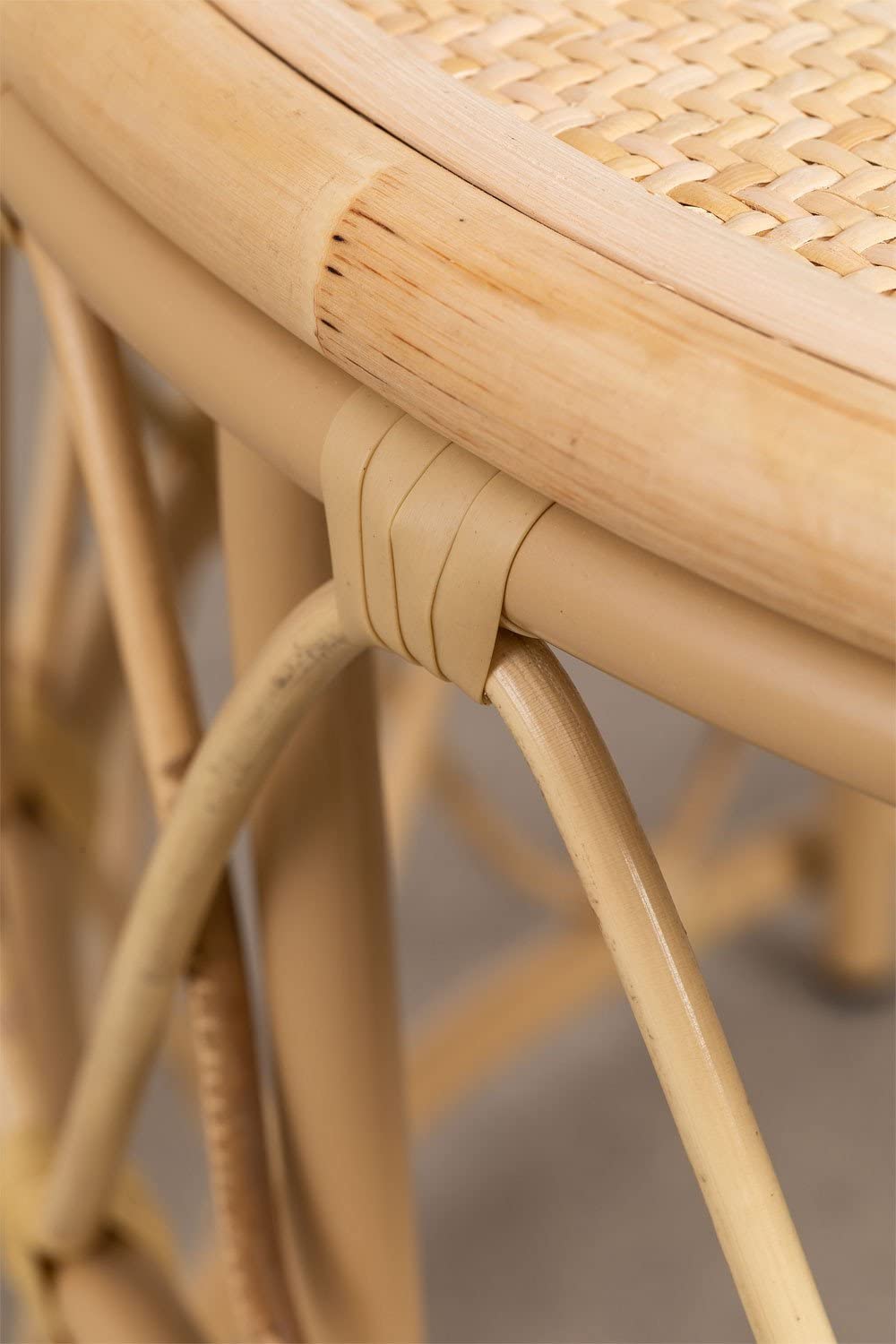 Sklum Zan Ø60 cm Tavolino Rotondo in Rattan