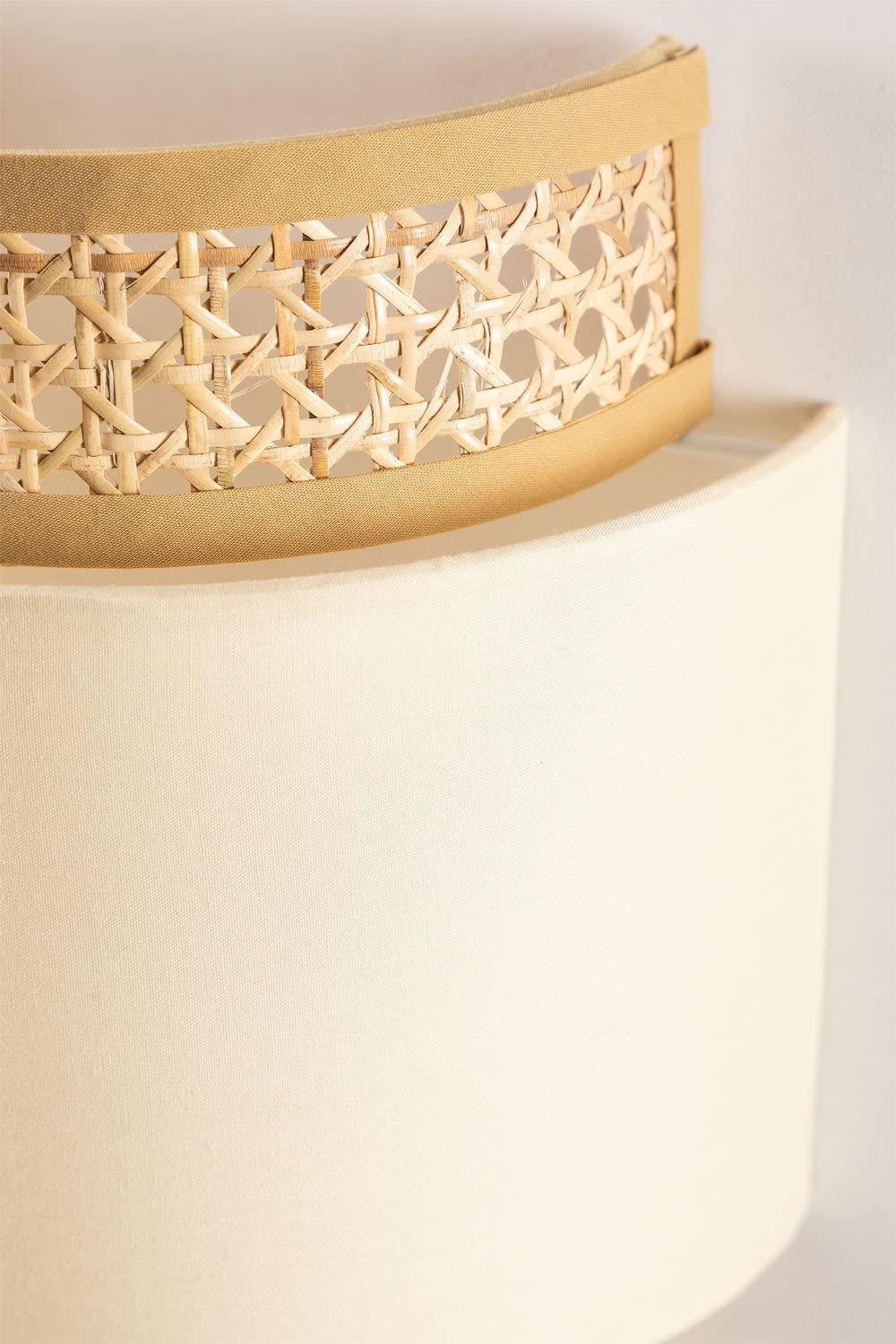 Sklum Satu Lampada da Parete Applique Rattan 25 cm
