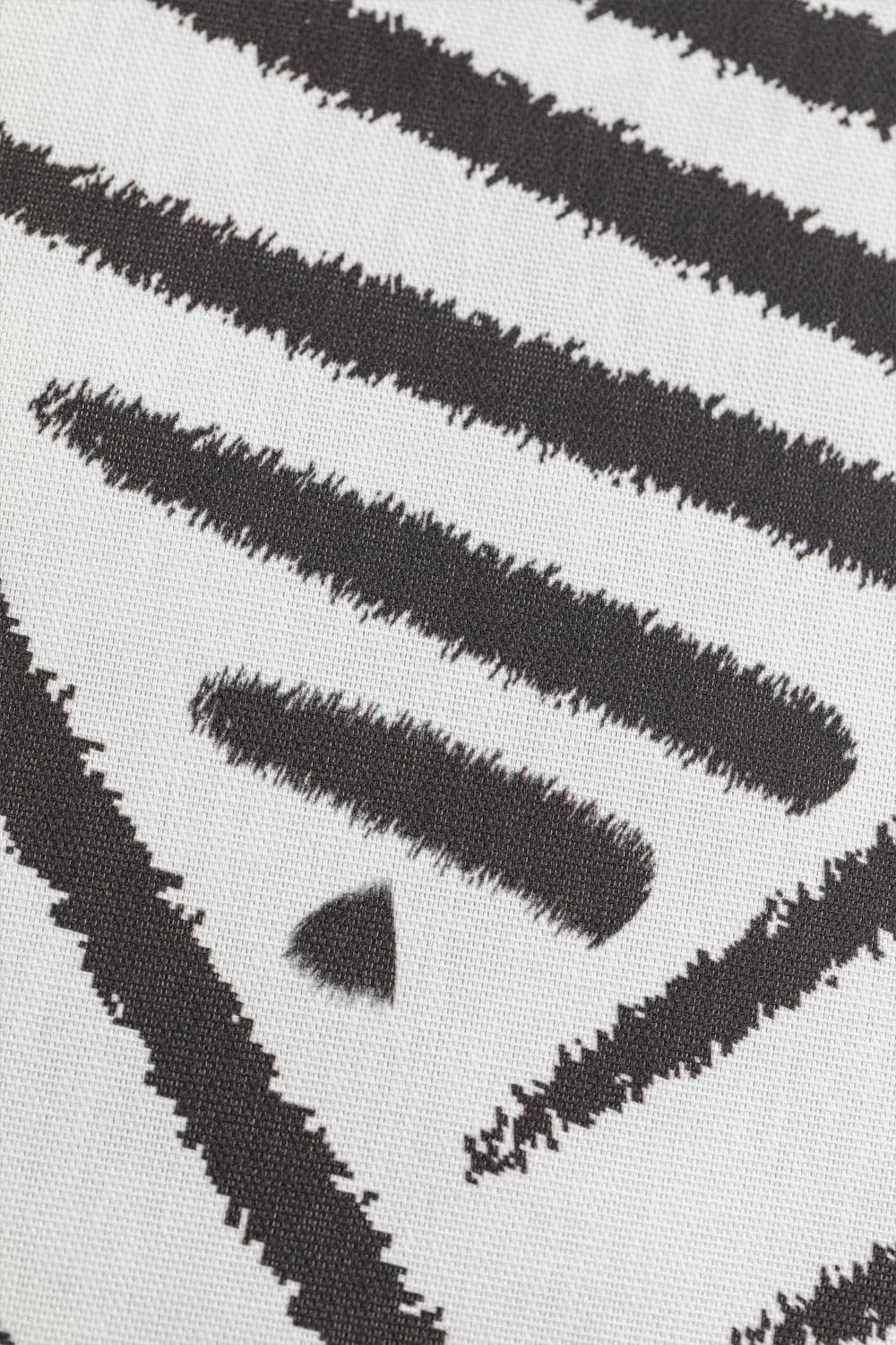 Sklum Tinga Style federa 60x60 cotone bianco zebra