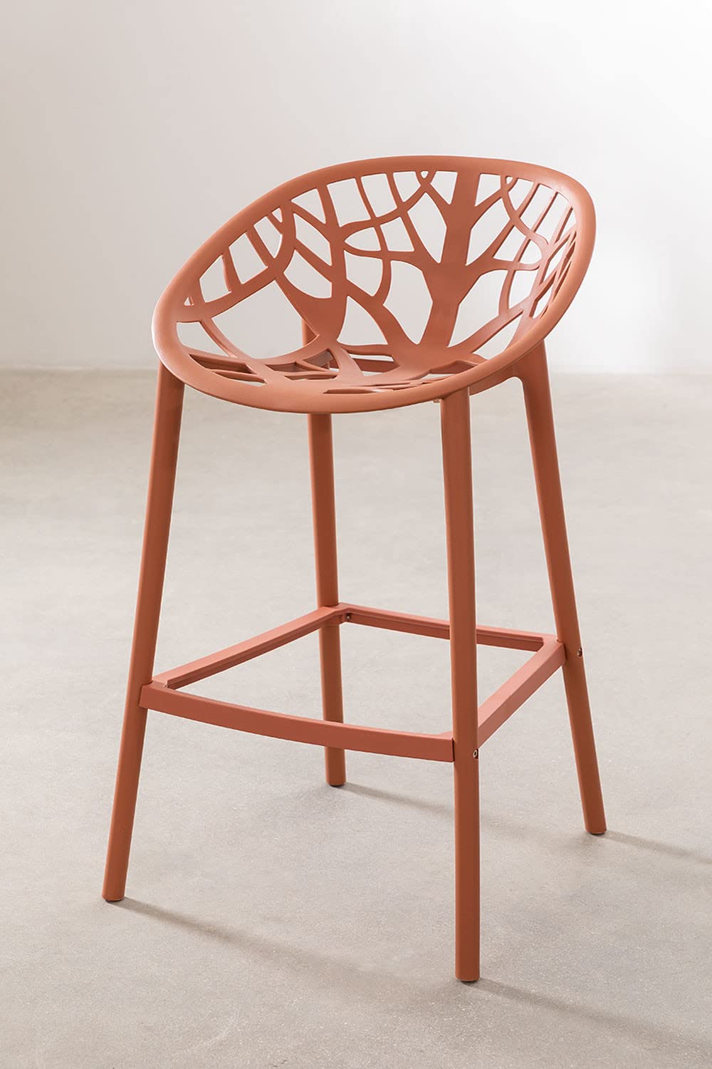 Sklum Ores set 4 sgabelli alti terracotta 65 cm