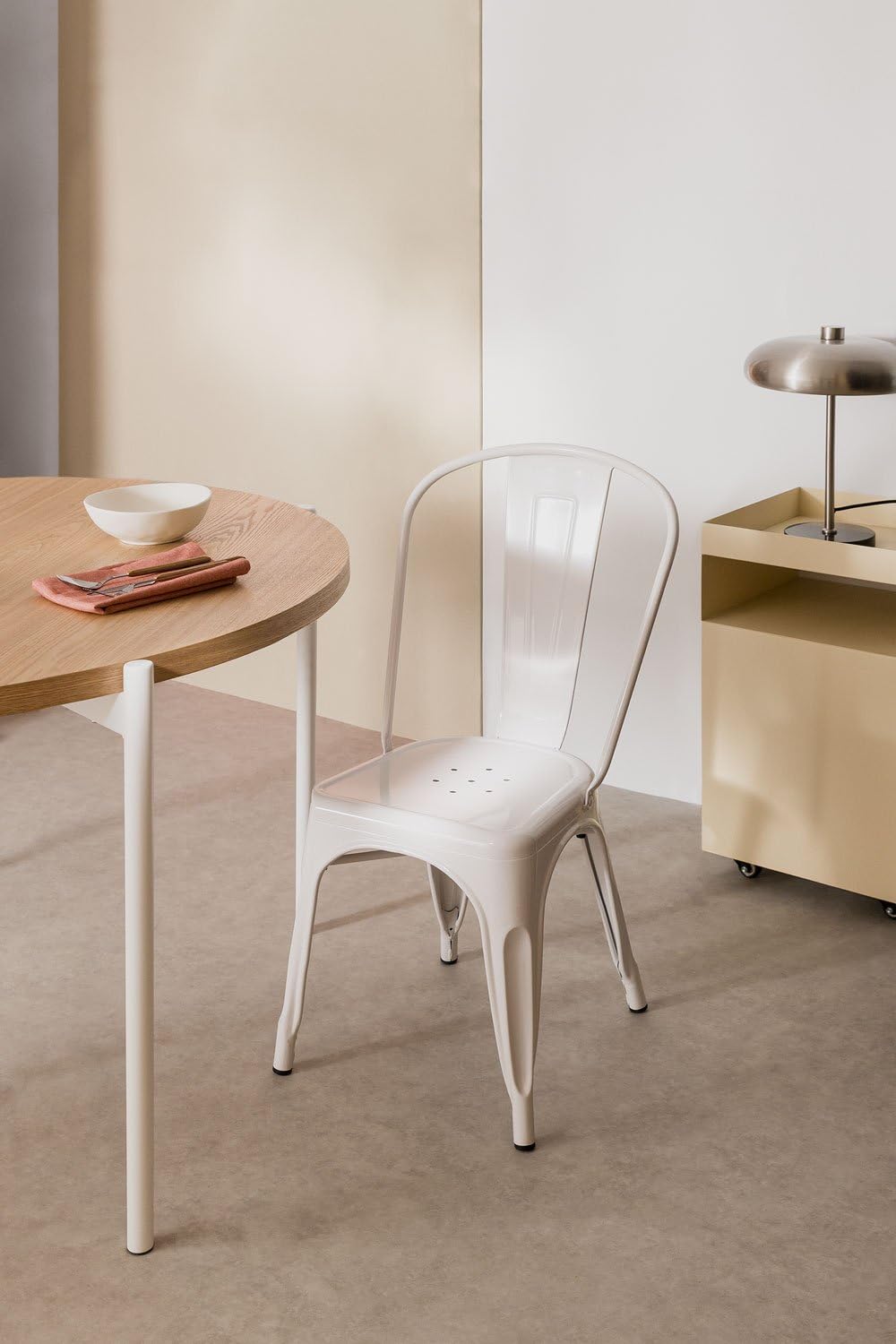 Sklum LIX Set 2 Sedie Cucina Acciaio Impilabili