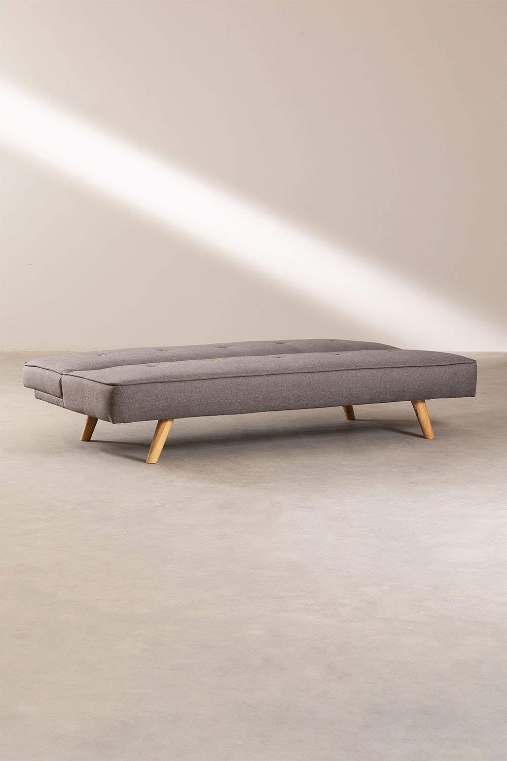 Sklum Orbun Colors divano letto 3 posti grigio chiaro lino