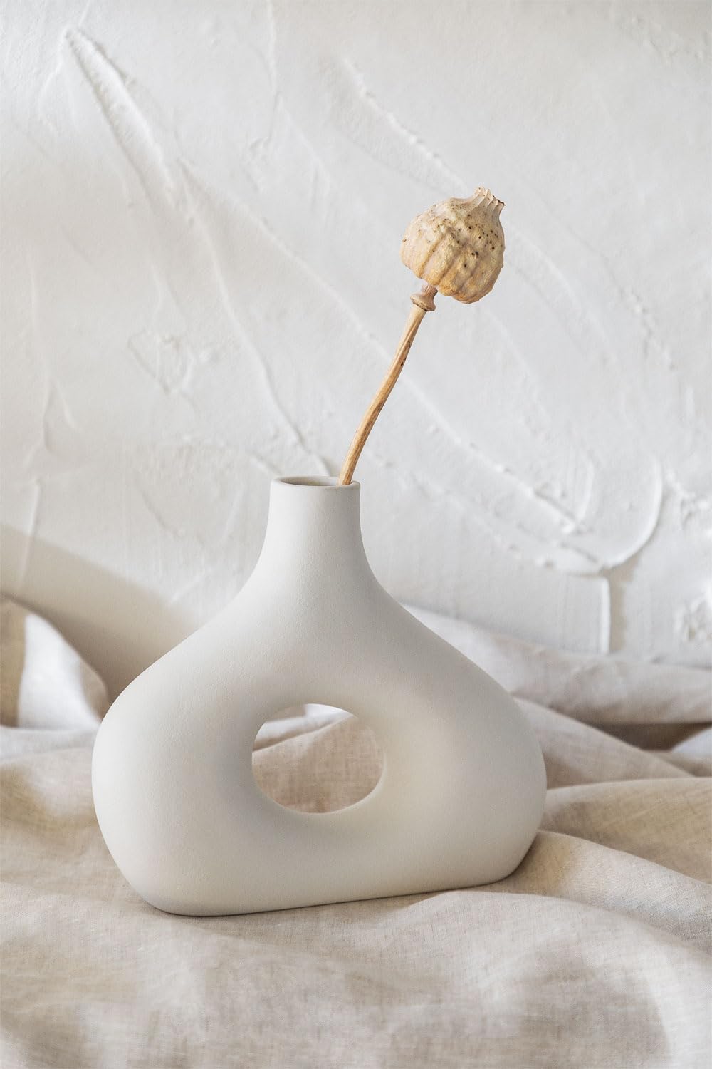 Sklum Sabel vaso ceramica 20 cm sagomato