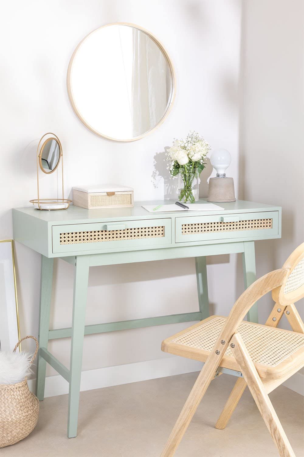 Sklum Ralik Colors Design Celadon scrivania legno 100 cm