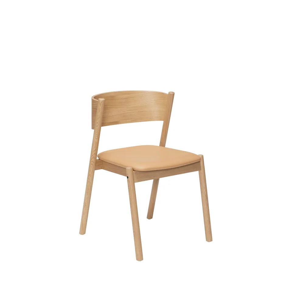 Bambua Oblique sedia pranzo rovere naturale