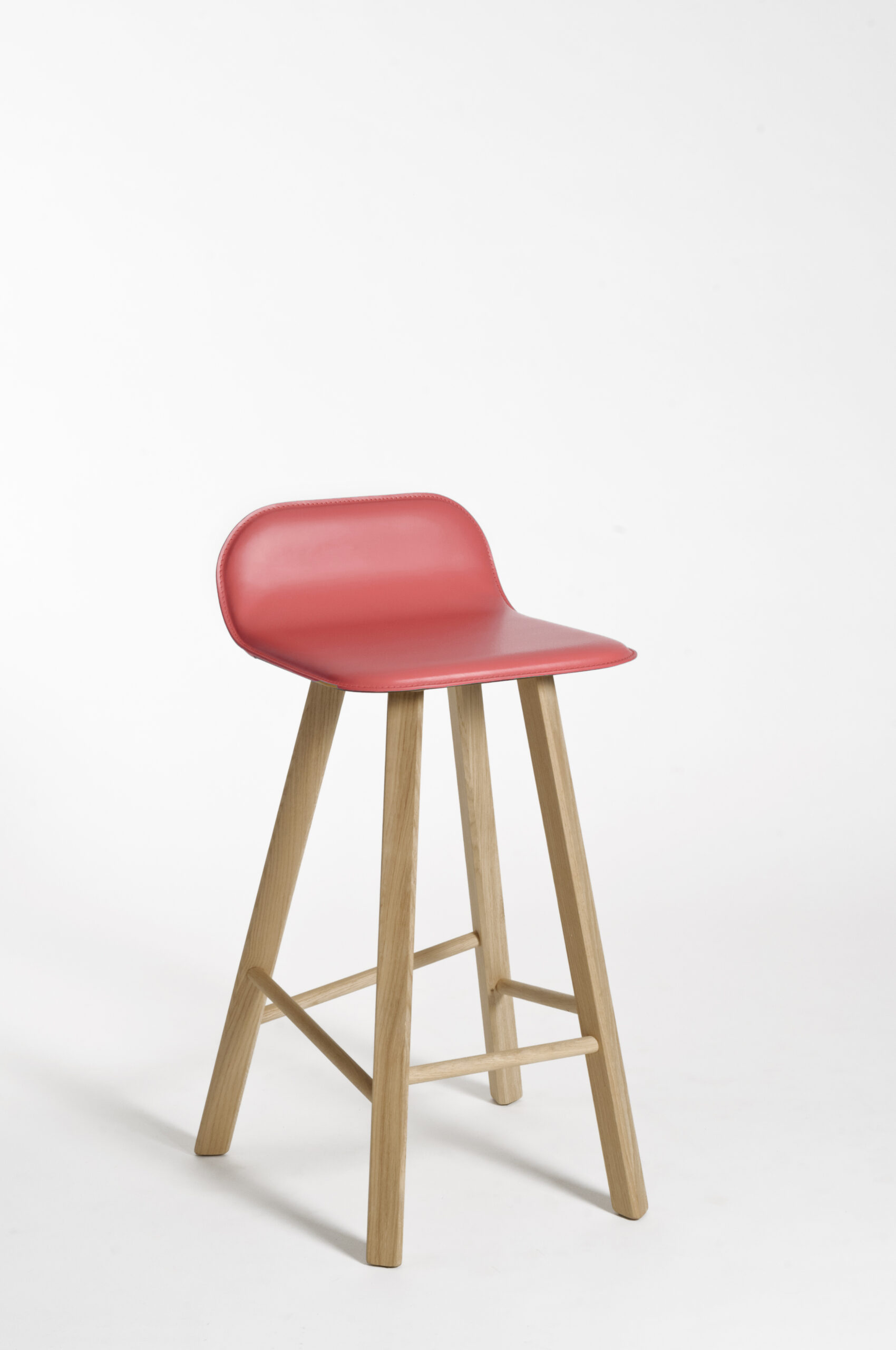 Colé Tria Stool LB sgabello imbottito schienale basso
