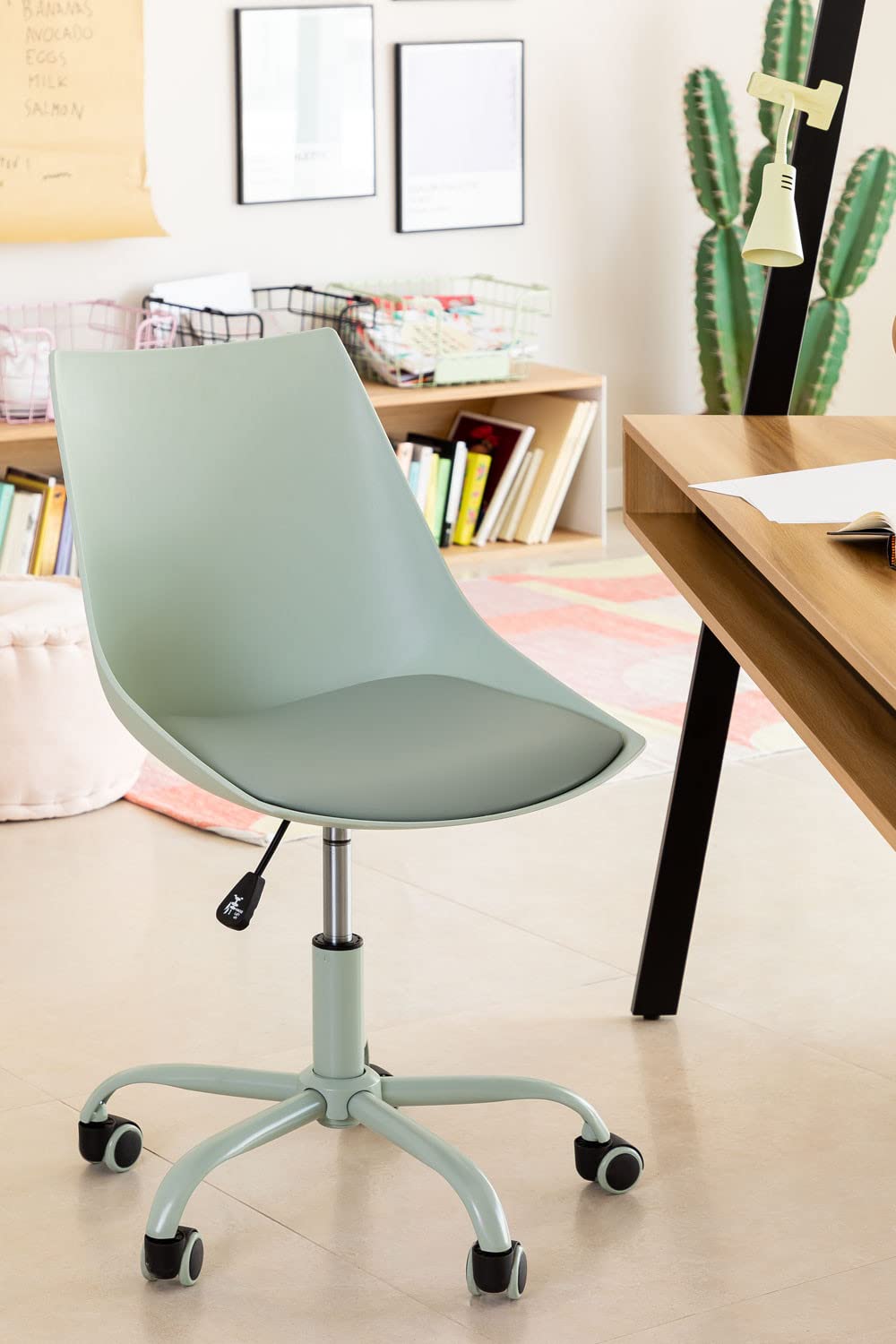 Sklum Adoni sedia ufficio blu con ruote