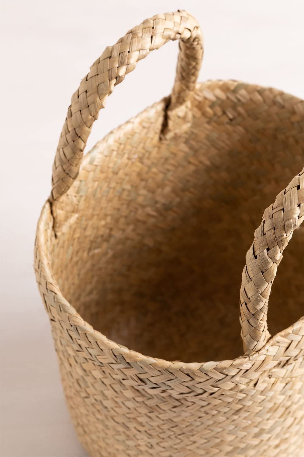 Sklum Holfo cestino portaoggetti seagrass con maniglie