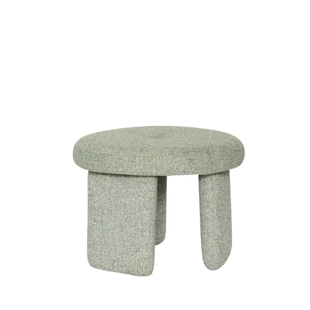 Bambua Rocco pouf verde chiaro Ø54 cm tessuto
