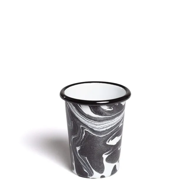 Sklum Mahr by Bornn vaso nero Ø8,5 cm smaltato